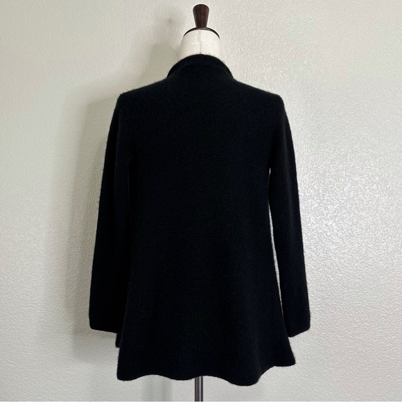 The Cashmere Project 100% Cashmere Black Open Front Cardigan, Sz Small - Picture 8 of 14